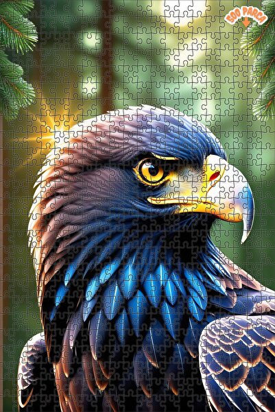 Teona Ahşap Ormanın Gözleri Kartal Dekoratif Çift Katlı Çerçeveli Asılabilir ...