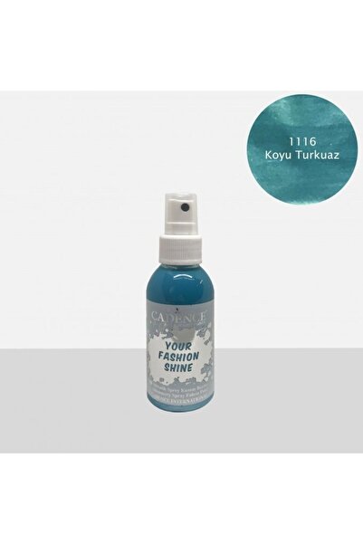 Cadence 1116 Koyu Turkuaz Sprey Metalik Kumaş Boyası