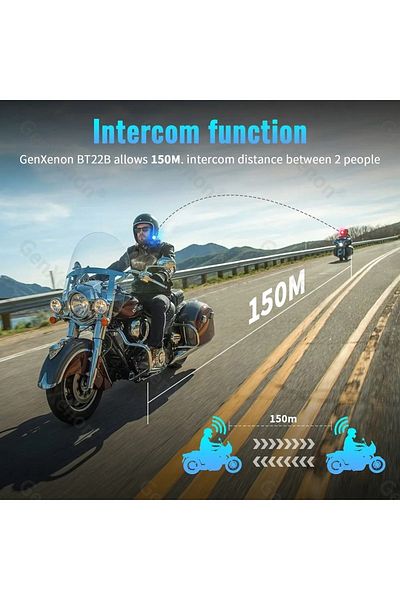 Zoli Bt22b Motorcycle Bluetooth Headset And Helmet Intercom Two Rider Connection Pairing Interphone