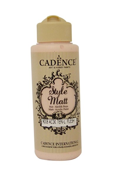 Cadence Style Matt Mat Akrilik Boya 9018 Açık Ten 120ml