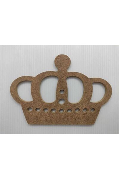 Cadence Wooden Prince Crown Figure (MDF OBJE) 18x12cm