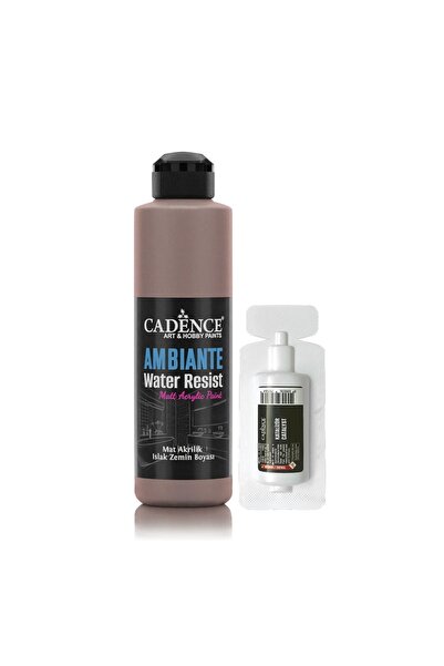 Cadence Ambiante Suya Dayanıklı Akrilik Boya Aw-17 Vizon 250ml + Katalizör 10gr