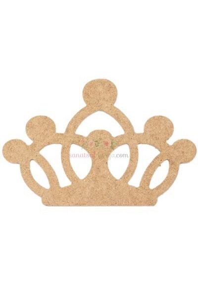 Cadence Wooden Princess Crown Figure (MDF OBJE) 18x12cm
