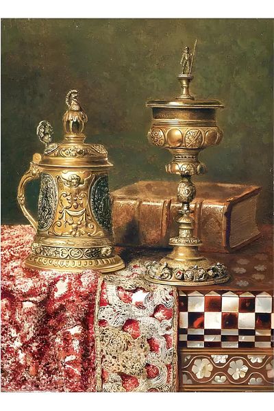 Cadence Brass Decopage paper Deluxe Art Collection AC004 30X42 cm