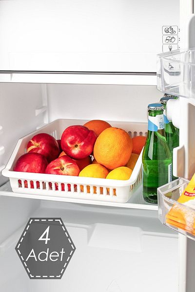 Porsima Org-25 4-piece RefrigeratorOrganizer- Vegetable and FruitOrganizerBasket