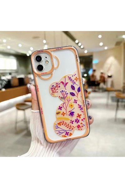Powerfox iPhone 11 Uyumlu (Köşeli 12 Görünümlü) Lucky Serisi Baskılı Şeffaf K...