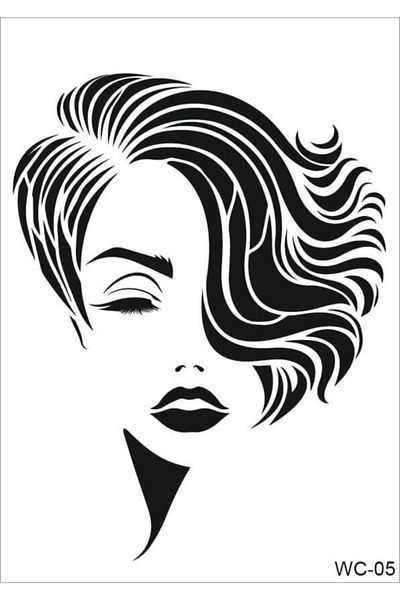 Cadence Female Characters A4 Stencil Wc05