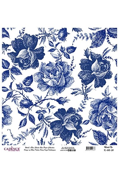 Cadence K-012 Dünya'nın Mavi Tonları Pirinç Dekopaj 30x30