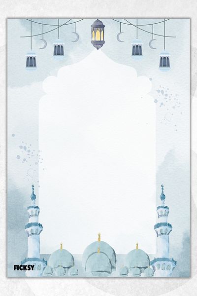 Ficksy A5 Size Islamic Muslim Mosque Note Paper - 50 Sheets Memopad Memo Pad To Do List