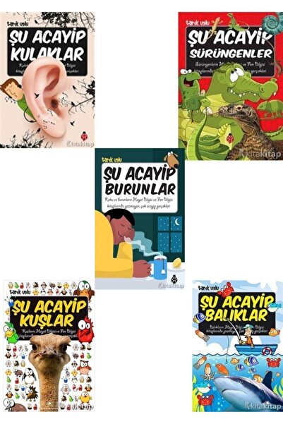 Uğurböceği Yayınları Şu Acayip Burunlar-şu Acayip Balıklar-şu Acayip Sürüngen...