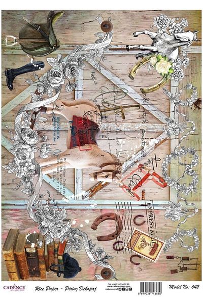 Cadence Rice Decoupage - Model 642