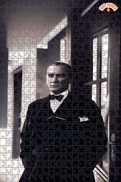 Teona Ahşap Atatürk Lider Silüeti Dekoratif Çift Katlı Çerçeveli Asılabilir A...