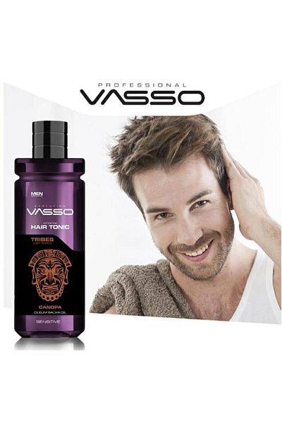 Vasso Men Relaxing Hair Tonic for Sensitive Scalp - Tribes Canopa Hair Tonic 260 ml