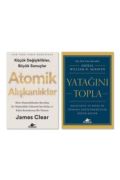 Pegasus Yayınları Atomik Alışkanlıklar Ve Yatağını Topla – 2 Kitap Set | Jame...