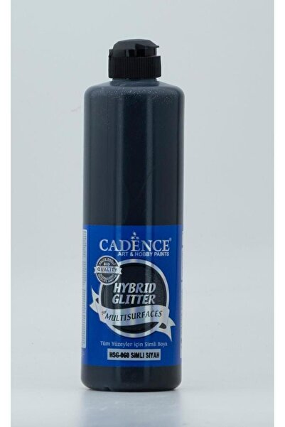 Cadence Hybrid Multisurface Simli Akrilik Boya 500ml - Hsg-060 Siyah