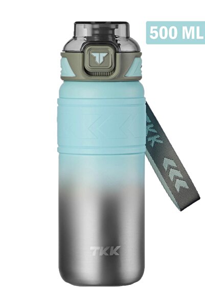 Vagonlife ترمس فولاذي TKK 500 مل للاستخدام المزدوج مع القش/شرب مريح - 12/24 عازل ساخن وبارد -2022500مل