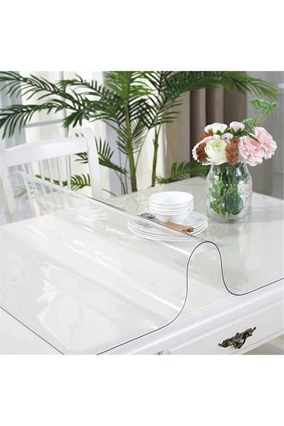 vexillum 2.4mm | Transparent PVC Table And Tablecloth Protector | Desk Pad | Protective Mica | Acetate Tablecloth
