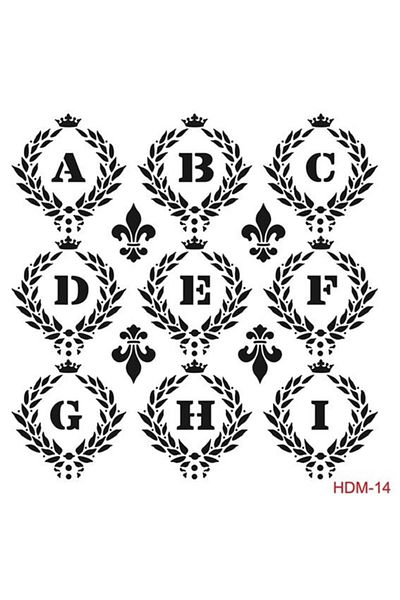 Cadence Home Decor Stencil Hdm014 ( 25 X 25 )