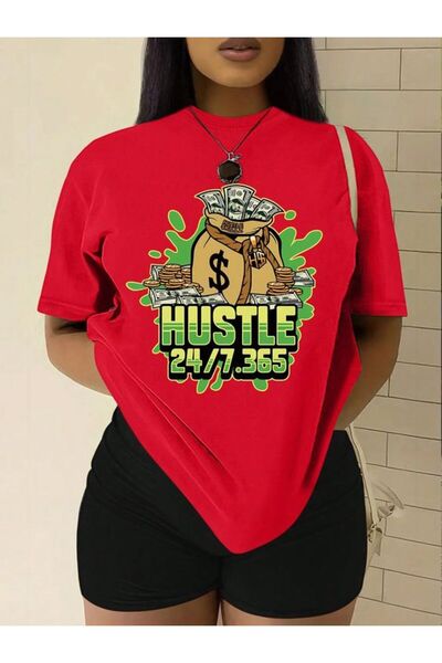 Vordevia Štampana majica prevelikog kroja