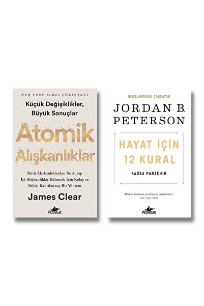 Pegasus Yayınları Atomik Alışkanlıklar - Hayat İçin 12 Kural 2 Kitap Set Jame...
