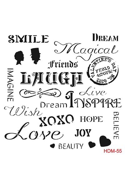 Cadence Home Decor Stencil Hdm055 ( 25 X 25 )