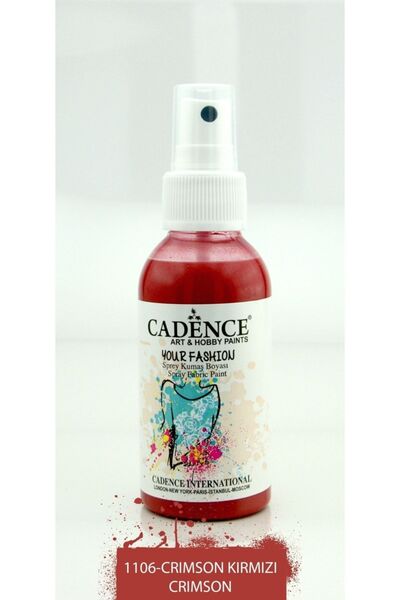 Cadence 1106 Crimson Kırmızı Sprey Kumaş Boyası