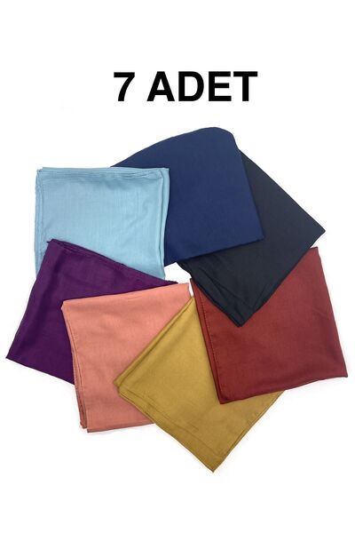 nazipek 7'li Paket Aerobin Kumaş Overloklu Hediyelik Dağıtmalık Yazma 100x100...