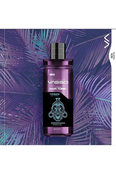 Vasso Men Anti-Shedding Strengthening Hair Roots Tonic for Weak Thin Strands Cocomama Hair 260 ml