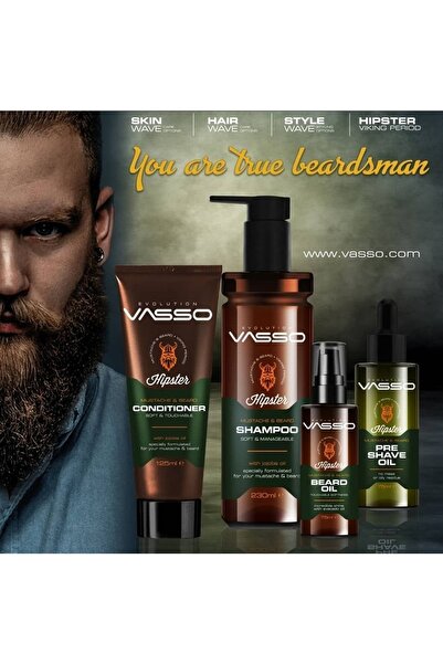 Vasso Men Sakal Ve Kaş Yoğunlaştırıcı Bitkisel Yağ 75 ml