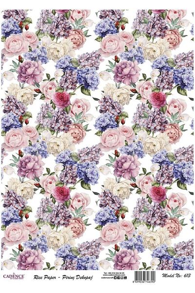 Cadence Rice Decoupage - Model 613