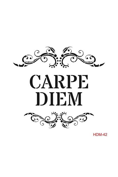 Cadence Carpe Diem Stencil (template) 25x25 Cm