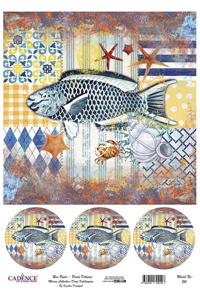 Cadence Rice Decoupage-851