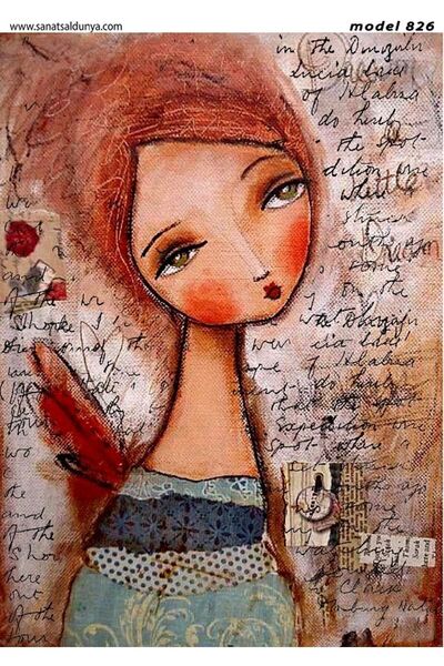 Sanatsal Dünya &tela Transfer Model-826