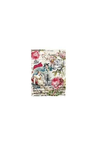 Cadence 2 Pieces, model 132 - Rice Paper Decoupage, rice Decoupage By Polsef