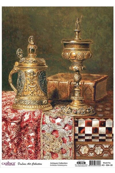 Cadence Ac 04 Antikalar Koleksiyonu Pirinç Dekopaj 30x42