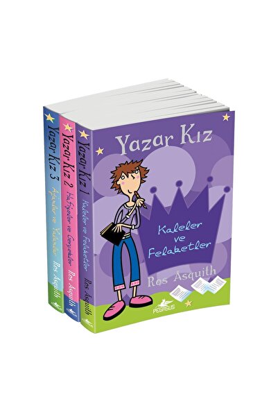 Pegasus Yayınları Yazar Kız Serisi Takım Set (3 Kitap) - Ros Asquith