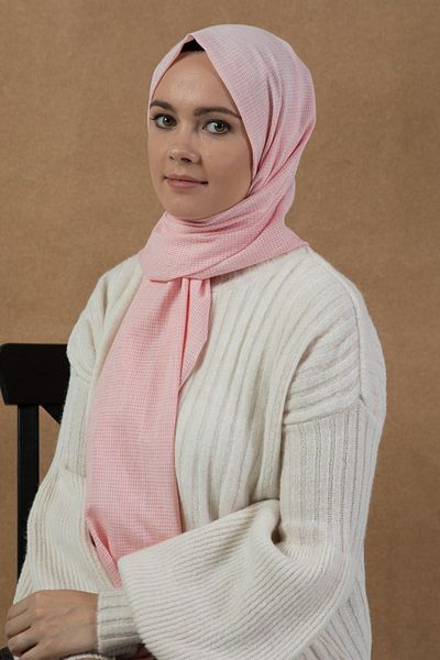 LYRA Γυναικείο ροζ Mia Texture Shawl 10103