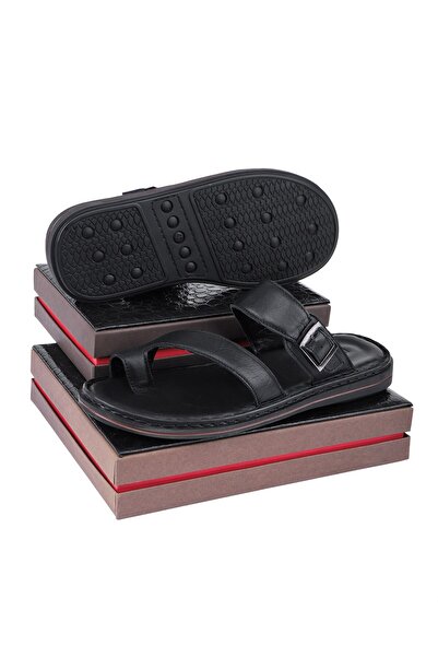 Ducavelli Ανδρικές ορθοπεδικές παντόφλες Palmira από γνήσιο δέρμα - ελαφριά σόλα