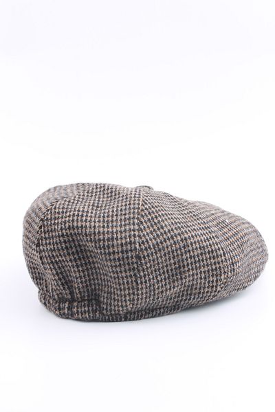 cappello Brown Stamped English Cap Model Hat - Capksktr02