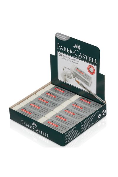 Faber Castell Dust-free White Eraser Large Size Box of 20