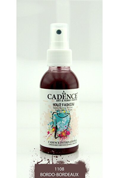 Cadence 1108 Bordo Sprey Kumaş Boyası