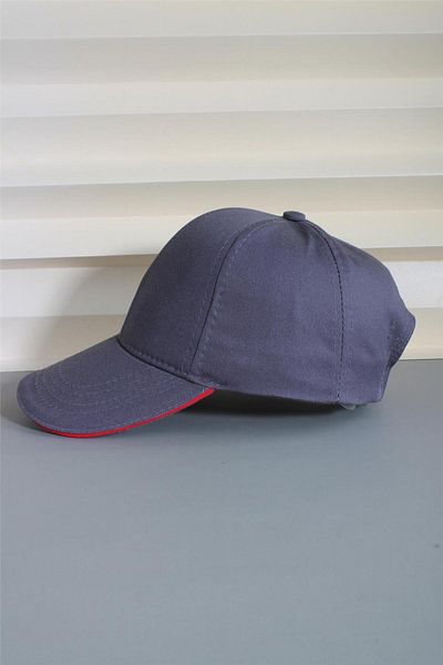 cappello Adjustable Red and Grey Striped Hat - 24Sapkafduz