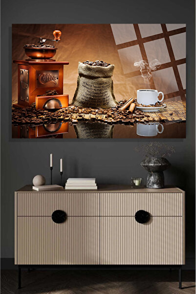 TAULART Tablă din sticlă temperată de înaltă definiție, cu tematică cafea, de...