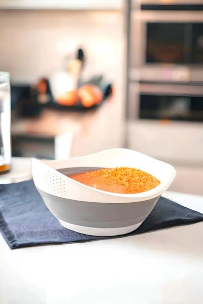 Turkco Folding Accordion Strainer| Practical Kitchen Rice Fruit Vegetable Strainer Does Not Contain Bpa