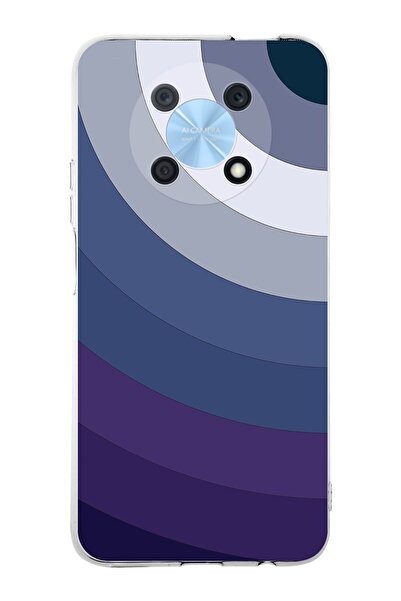 PrintiFy Huawei Nova Y90 Uyumlu Kamera Korumalı Renk Cümbüşü E Tasarımlı Şeffaf Silikon Kılıf