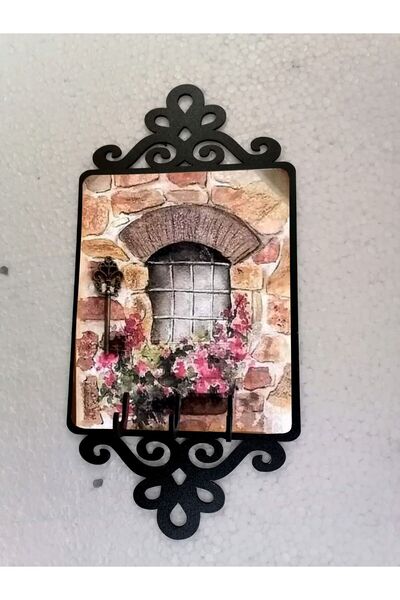 Bilge Lazer Ahşap Dekoratif Anahtarlık Askısı