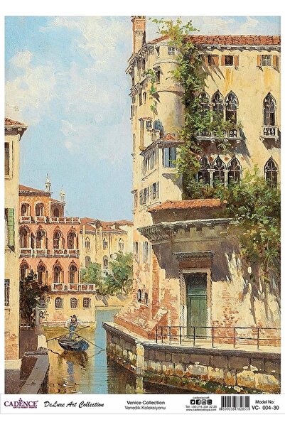 Cadence Vc 04 Venedik Koleksiyonu Pirinç Dekopaj 30x42