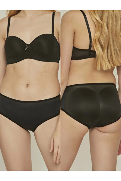 SÜSEN LİNGERİE Chiloți cu corset negru pentru ridicarea fundului, chiloți cu ...