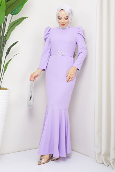 marwella Akşın Tesettür Abiye - Açık Lila