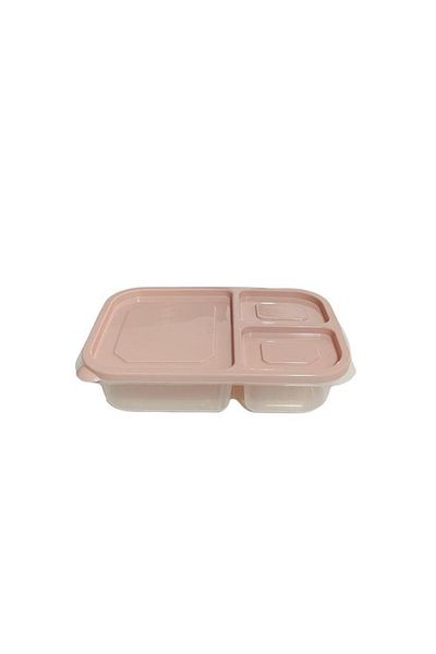 Çankaya Buse 3 Compartment Rectangular Storage Container with Lid 1.15 Lt